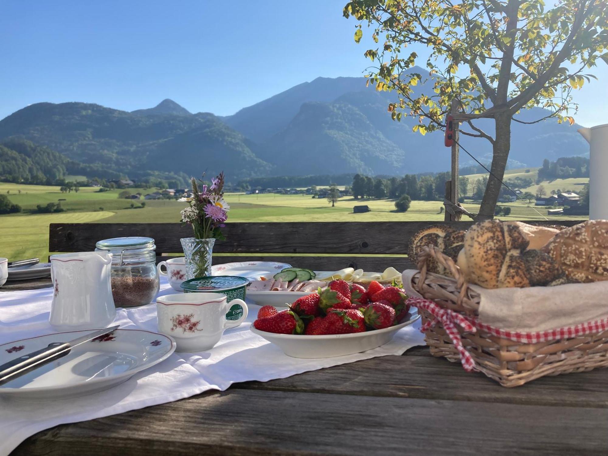 Saint WolfgangWeinbachbauer - Urlaub Am Bauernhof别墅 外观 照片